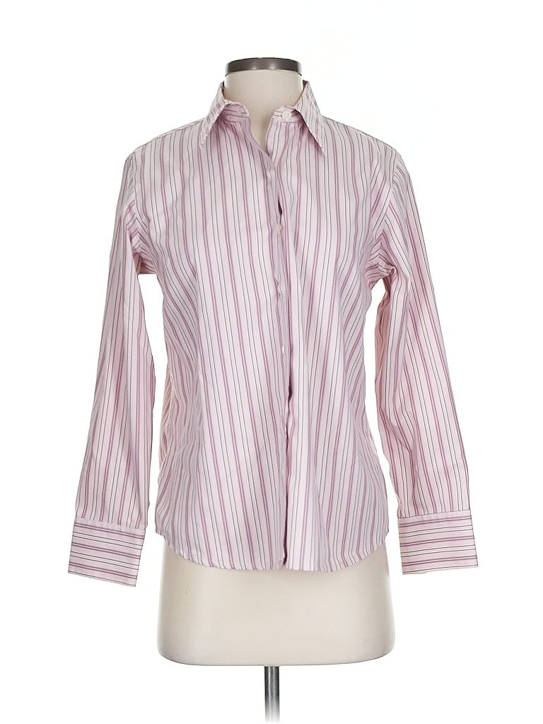 Pre-owned Eddie Bauer Long Sleeve Button Down Shirt In Pink