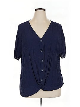 Belle By Kim Gravel Short Sleeve Blouse