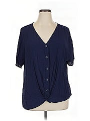 Belle By Kim Gravel Short Sleeve Blouse
