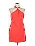 Likely Solid Orange Cocktail Dress Size 12 - photo 1