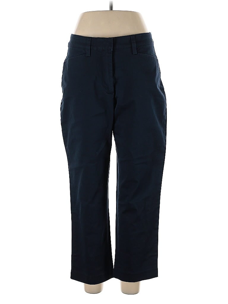 Pre-owned Lands' End Casual Pants In Blue