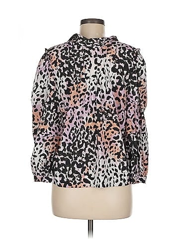 Veronica Beard 3/4 Sleeve Silk Top (view 2)