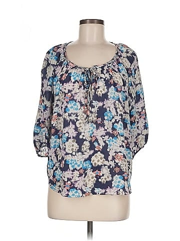 Rebecca Taylor 3/4 Sleeve Silk Top (view 1)
