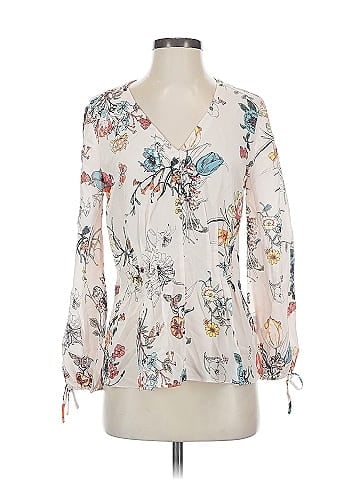 Rebecca Taylor 3/4 Sleeve Silk Top (view 1)