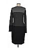AB Studio Color Block Gray Casual Dress Size M - photo 2