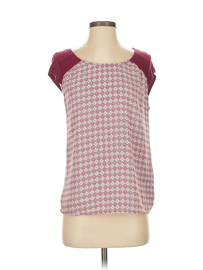 Pre-owned Lc Lauren Conrad Sleeveless Blouse In Burgundy