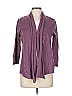 August Silk Purple 3/4 Sleeve Blouse Size L - photo 1
