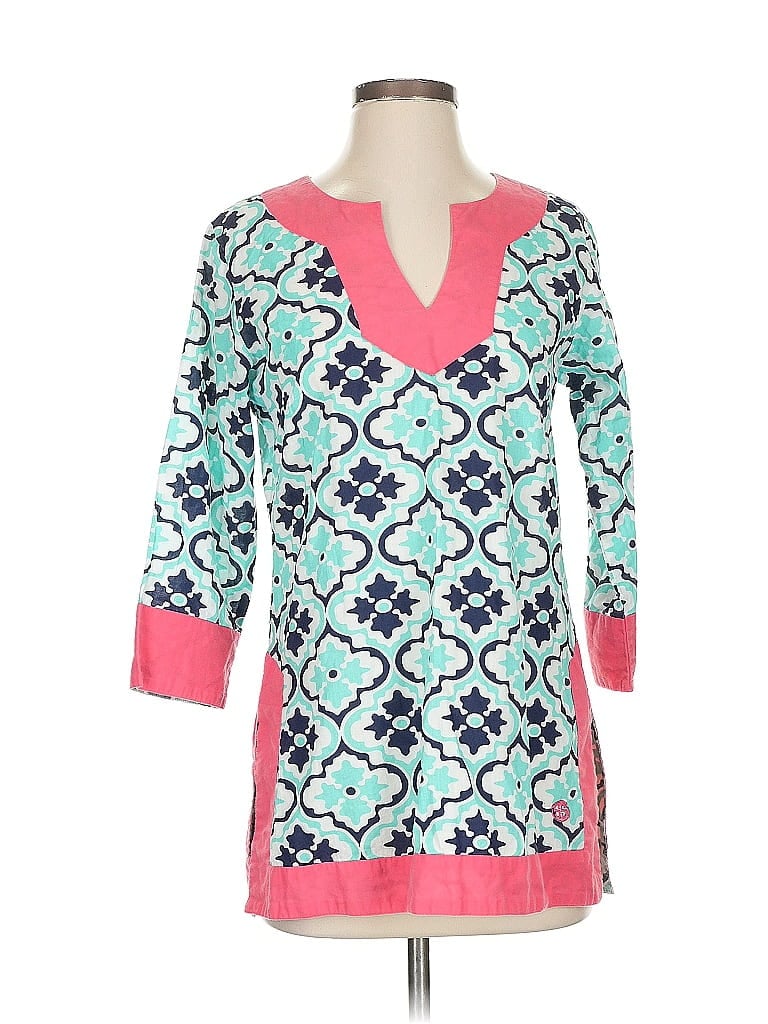 Simply Southern 100% Cotton Teal 3/4 Sleeve T-Shirt Size S - photo 1
