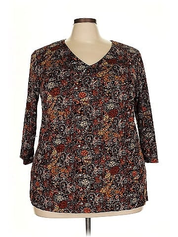 Notations 3/4 Sleeve Blouse (view 1)