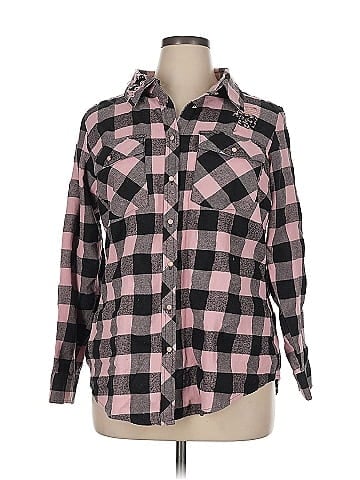 City Chic Long Sleeve Button-Down Shirt (view 1)
