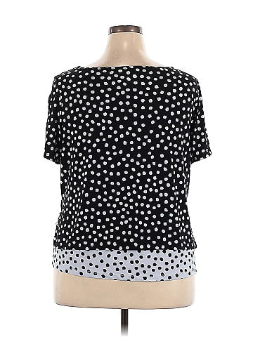 Susan Graver Short Sleeve Blouse (view 2)