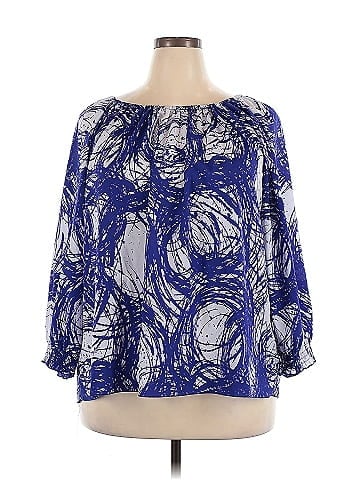 Susan Graver 3/4 Sleeve Blouse (view 1)
