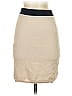 Flat White 100% Cotton Solid Tan Casual Skirt Size XS - photo 1
