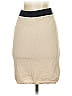Flat White 100% Cotton Solid Tan Casual Skirt Size XS - photo 2