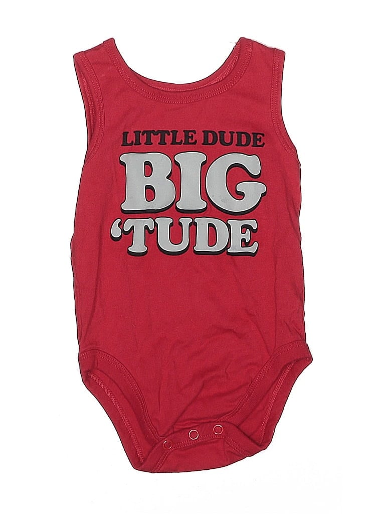 Click to view more detailed imagery on our partner's website Pre-owned Garanimals Babies' Short Sleeve Onesie In Red