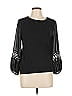 Marc New York Andrew Marc Black 3/4 Sleeve Top Size L - photo 1