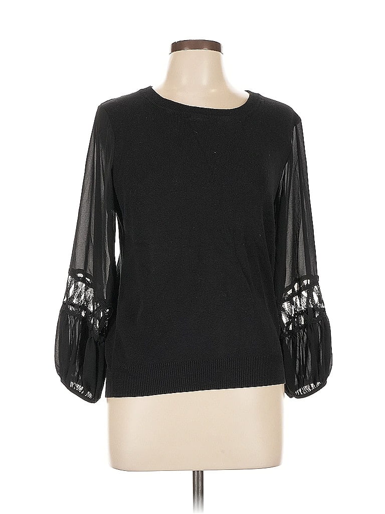 Marc New York Andrew Marc Black 3/4 Sleeve Top Size L - photo 1