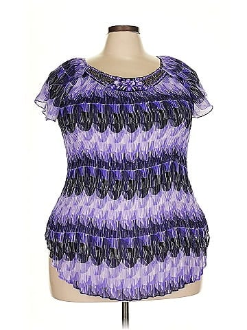 Ashley Stewart Short Sleeve Blouse (view 1)