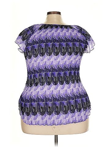 Ashley Stewart Short Sleeve Blouse (view 2)