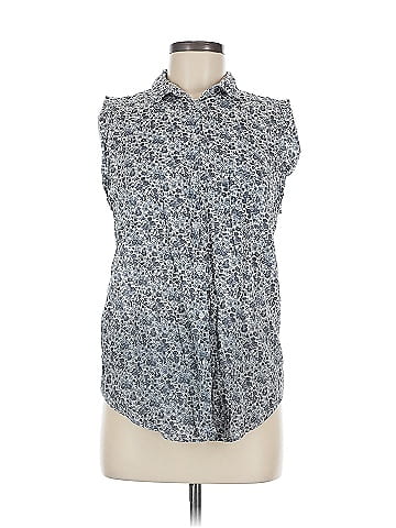 Topshop Sleeveless Button-Down Shirt (view 1)