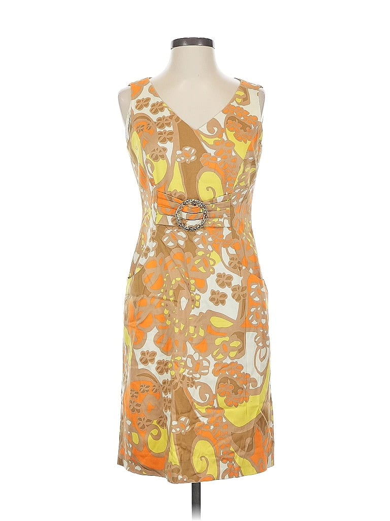 Pre-owned Tahari By Asl Cocktail Dress In Orange