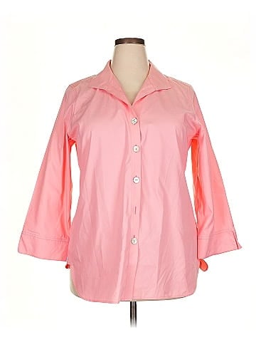 Foxcroft 3/4 Sleeve Button-Down Shirt (view 1)