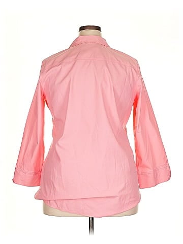 Foxcroft 3/4 Sleeve Button-Down Shirt (view 2)