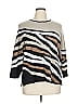 Alfred Dunner Stripes Tan Pullover Sweater Size 1X - photo 1