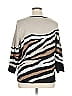 Alfred Dunner Stripes Tan Pullover Sweater Size 1X - photo 2