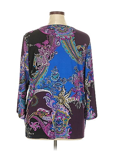 Susan Graver 3/4 Sleeve Blouse (view 2)