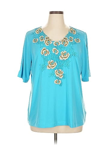 Susan Graver Short Sleeve Blouse (view 1)
