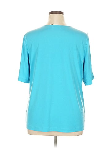 Susan Graver Short Sleeve Blouse (view 2)