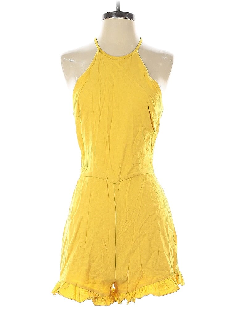Pre-owned Endless Rose Romper In Yellow