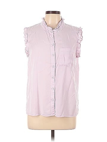 Velvet Heart Sleeveless Button-Down Shirt (view 1)