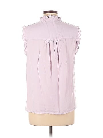 Velvet Heart Sleeveless Button-Down Shirt (view 2)