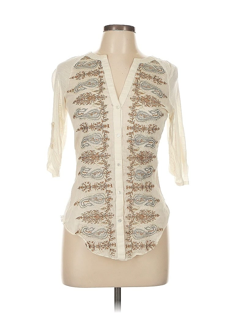 TINY Pre-owned 3/4 Sleeve T-shirt In White