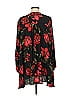 Akira 100% Rayon Floral Black Long Sleeve Blouse Size M - photo 2