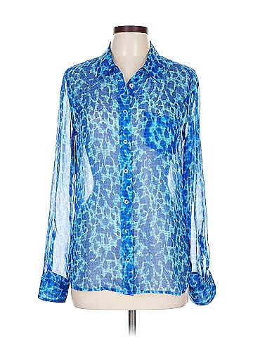 Equipment Long Sleeve Silk Top (view 1)