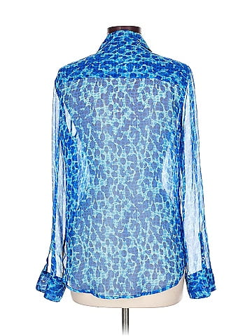 Equipment Long Sleeve Silk Top (view 2)