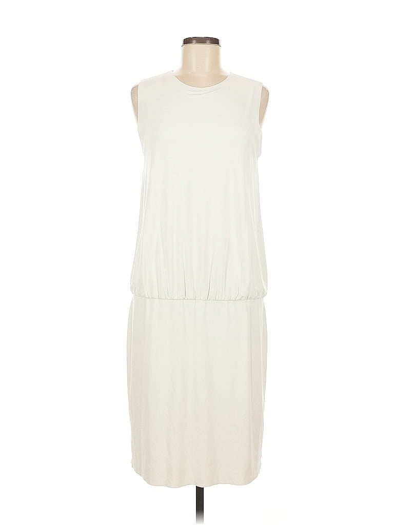 Norma Kamali Solid Ivory Casual Dress Size M - photo 1