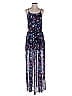 Guess 100% Polyester Floral Blue Purple Casual Dress Size S - photo 1