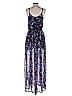 Guess 100% Polyester Floral Blue Purple Casual Dress Size S - photo 2