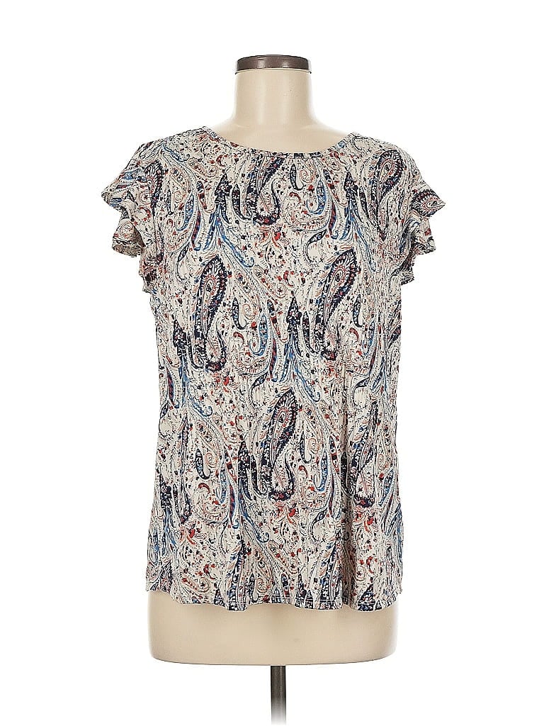 ASSORTED BRANDS Pre-owned Short Sleeve Blouse In White