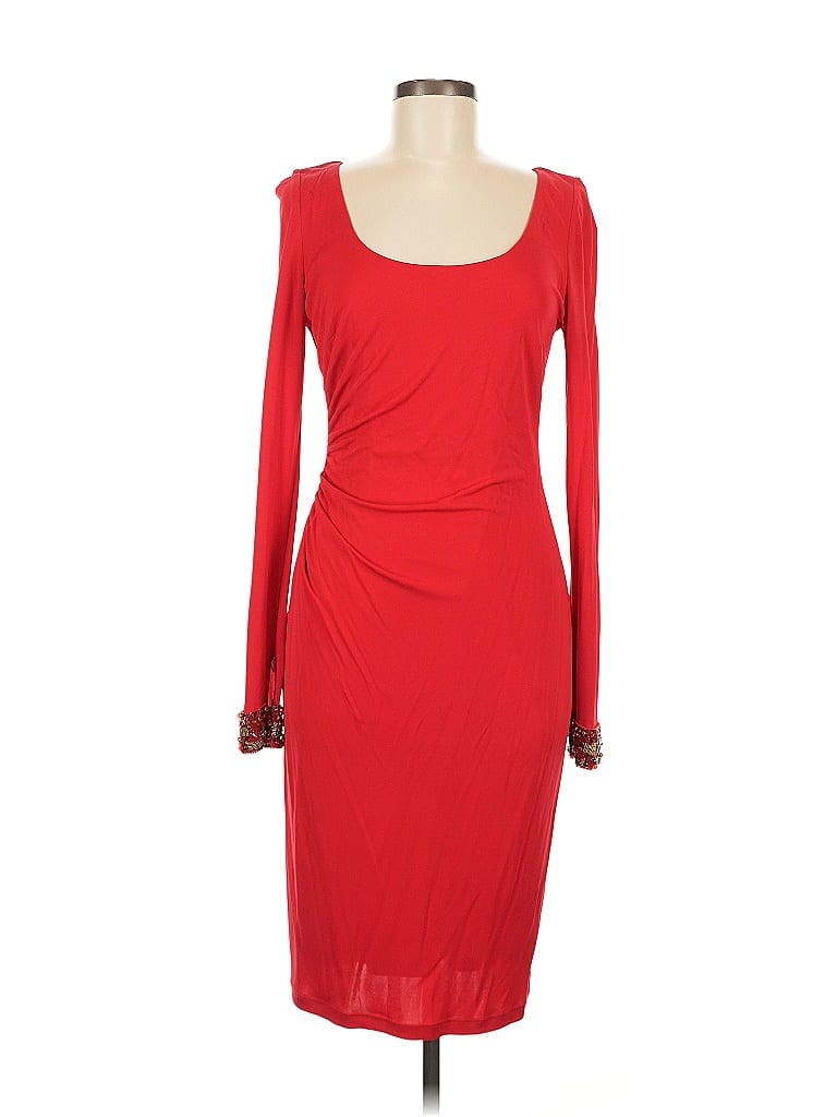 David Meister 100% Rayon Red Cocktail Dress Size 8 - photo 1