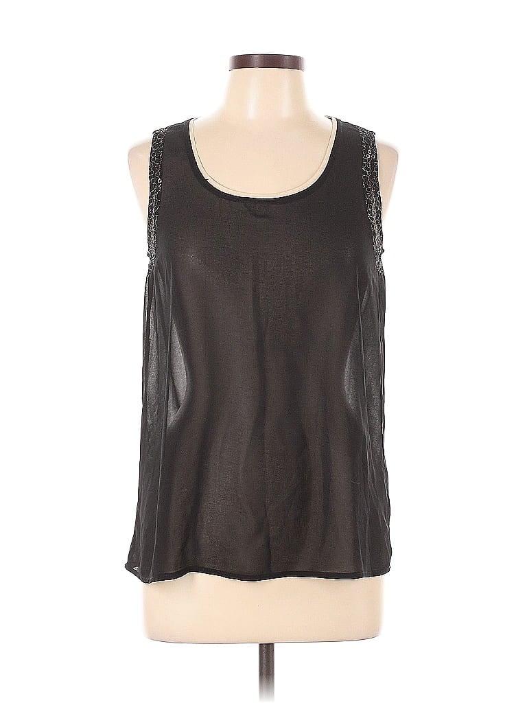 Mystree 100% Nylon Black Sleeveless Top Size L - photo 1