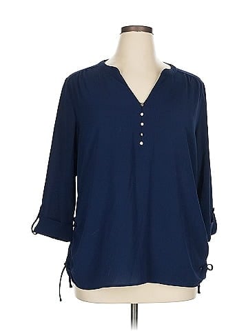 Roz & Ali 3/4 Sleeve Blouse (view 1)