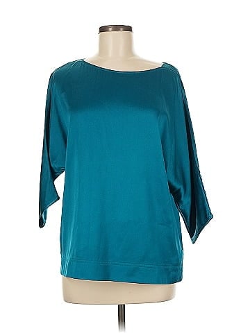 White House Black Market 3/4 Sleeve Silk Top (view 1)