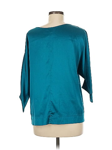 White House Black Market 3/4 Sleeve Silk Top (view 2)
