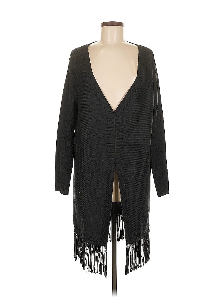 Pre-owned T Tahari Cardigan Sweater In Black