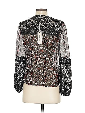 Rebecca Taylor Long Sleeve Silk Top (view 2)